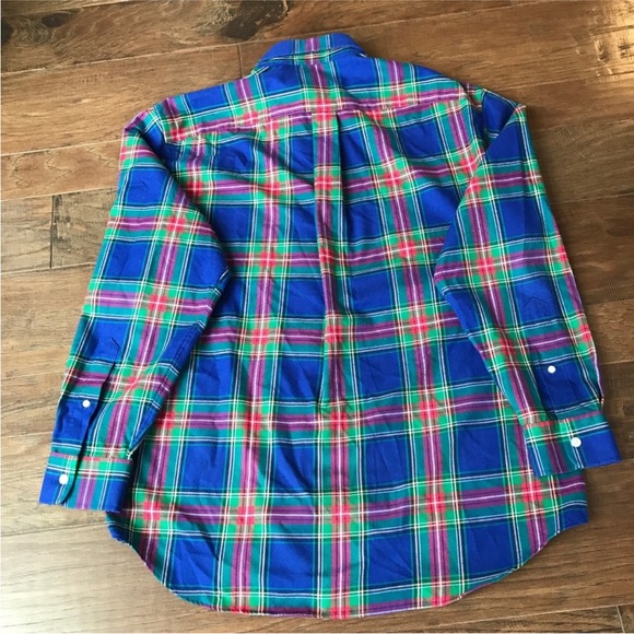 Vineyard Vines Blue and Red Casual Button Down Shirt - Picture 2 of 5